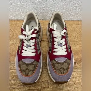 Coach Women's Sneakers in Purple and Brown (pictured)